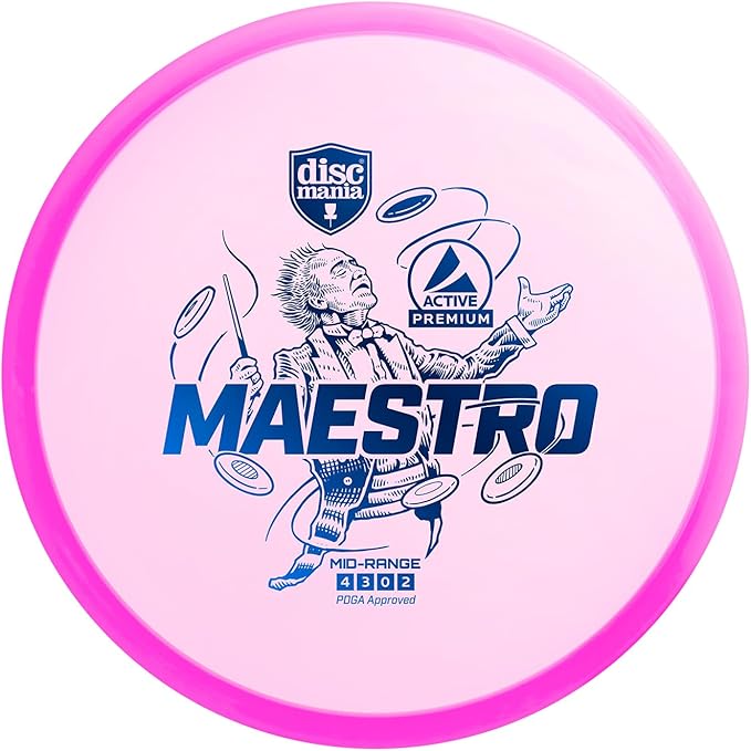 Discmania Disc Golf Starter Set (3 Pack) | Active Premium Disc Golf Set for Beginners | Sensei, Maestro & Rockstar | Premium Plastic, Easy to Throw | Ideal Gift for New Players (Colors May Vary)