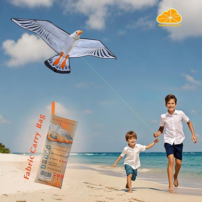 ORGCLDKT- 3D Lifelike Style Bird/Eagle Kite, Super Easy to Fly with, Ideal for Kids, Adults, Girls, Boys. Kites for The Beach, Grassland, Hiking