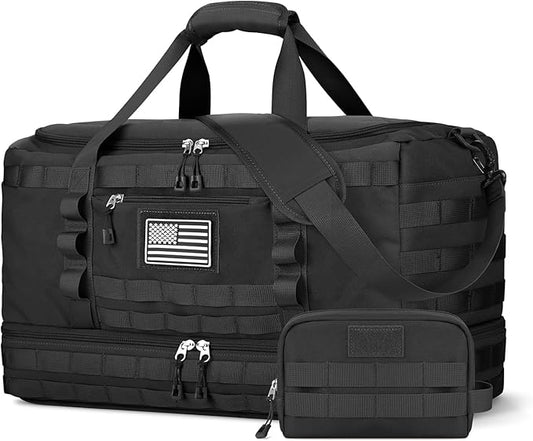 ETRONIK Travel Bag for Men Women, Gym Bag & Tactical Duffle Bags for Travel, Carry on with Toiletry