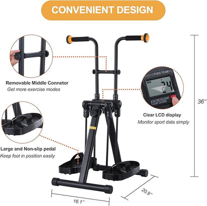 Pedal Exerciser Bike for Seniors, Hand Arm Leg and Knee Physical Therapy Exercise Equipment, Elderly Recovery Home Exercise Bike for Total Body, Upper and Lower Limb Trainer