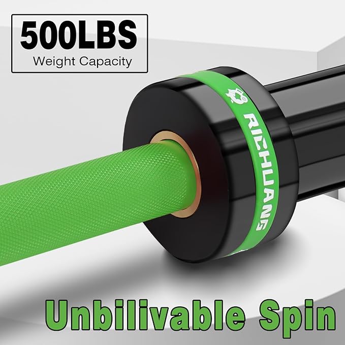 7ft Olympic Barbell, Weightlifting Barbell 28mm 45lb - 500/700/1000lbs Capacity with Smooth Spinning Sleeves, Olympic Bar Fits 2" Olympic Plates, for Snatch Clean Jerk - Home Gym Training