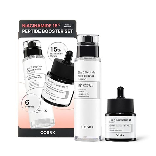 COSRX Niacinamide 15% Peptide Booster Set - Amazon Exclusive - Korean Skin Care Set, Gift Sets