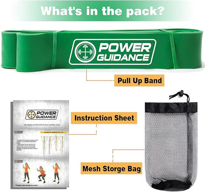 POWER GUIDANCE Pull Up Assist Bands - Stretch Resistance Band - Mobility Band - Powerlifting Bands - by Perfect for Body Stretching, Powerlifting, Resistance Training