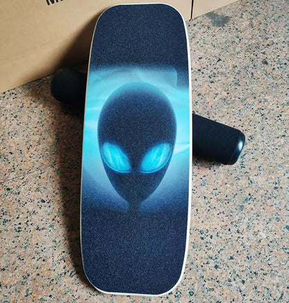 Balance Board Surf Trainer with Adjustable Stoppers - 2 Different Distance Options Balance Board for Surfing, Snowboarding, Skiing, Skateboarding, 300lbs Capacity