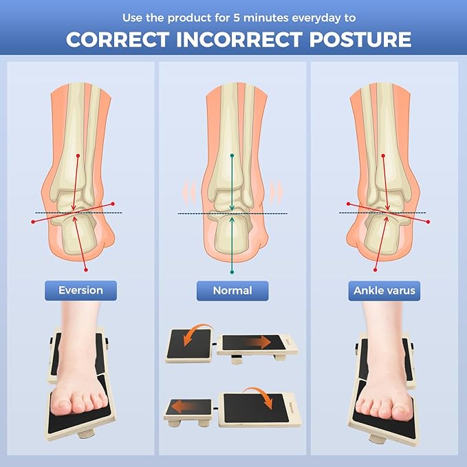 Ankle Board, Foot Strengthener, Axis Board, Single Leg Balance Board, Blackboard Foot Trainer,for Stability Exercise, Physical Therapy, Ankle Rehab,Strengthening Equipment