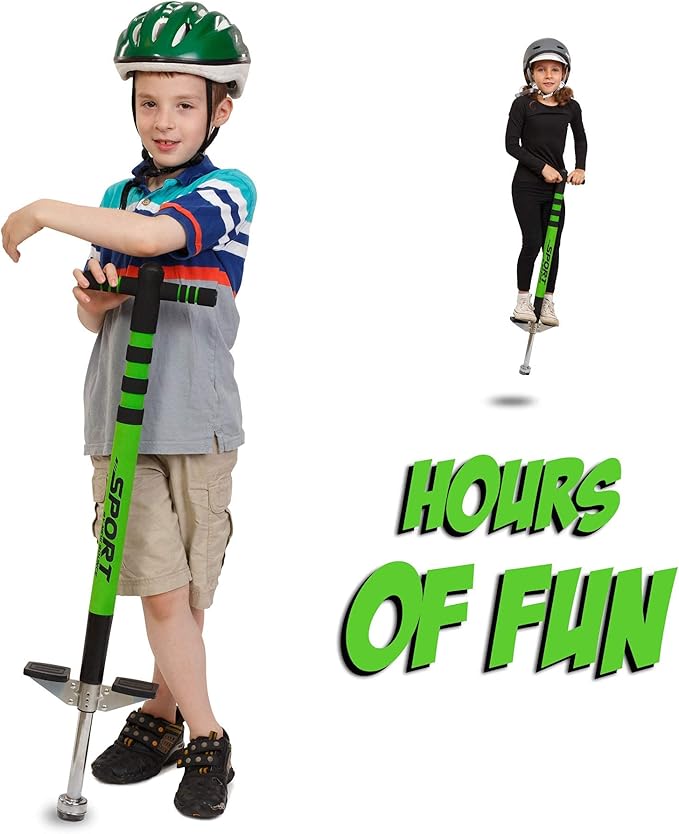 New Bounce Pogo Stick for Kids - Pogo Sticks, 40 to 80 Lbs - Sport Edition, Quality, Easy Grip, PogoStick for Hours of Wholesome Fun
