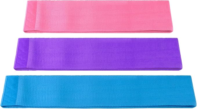 Crush Partner Fabric Resistance Bands - Exercise Workout Bands, 3 Levels Resistance for Legs, Butt, Yoga, Pilates