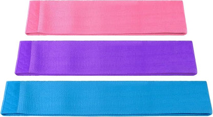 Crush Partner Fabric Resistance Bands - Exercise Workout Bands, 3 Levels Resistance for Legs, Butt, Yoga, Pilates