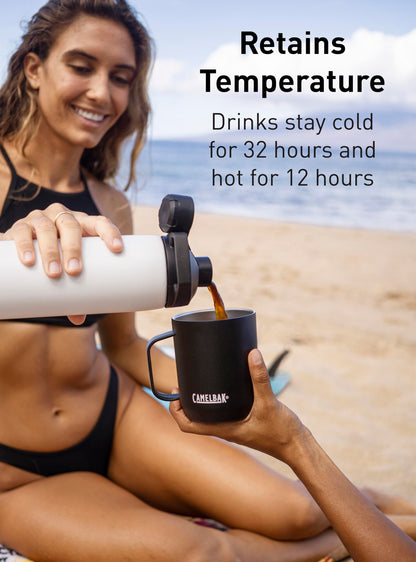 CamelBak Chute Mag Stainless Steel Water Bottle 32oz, Black