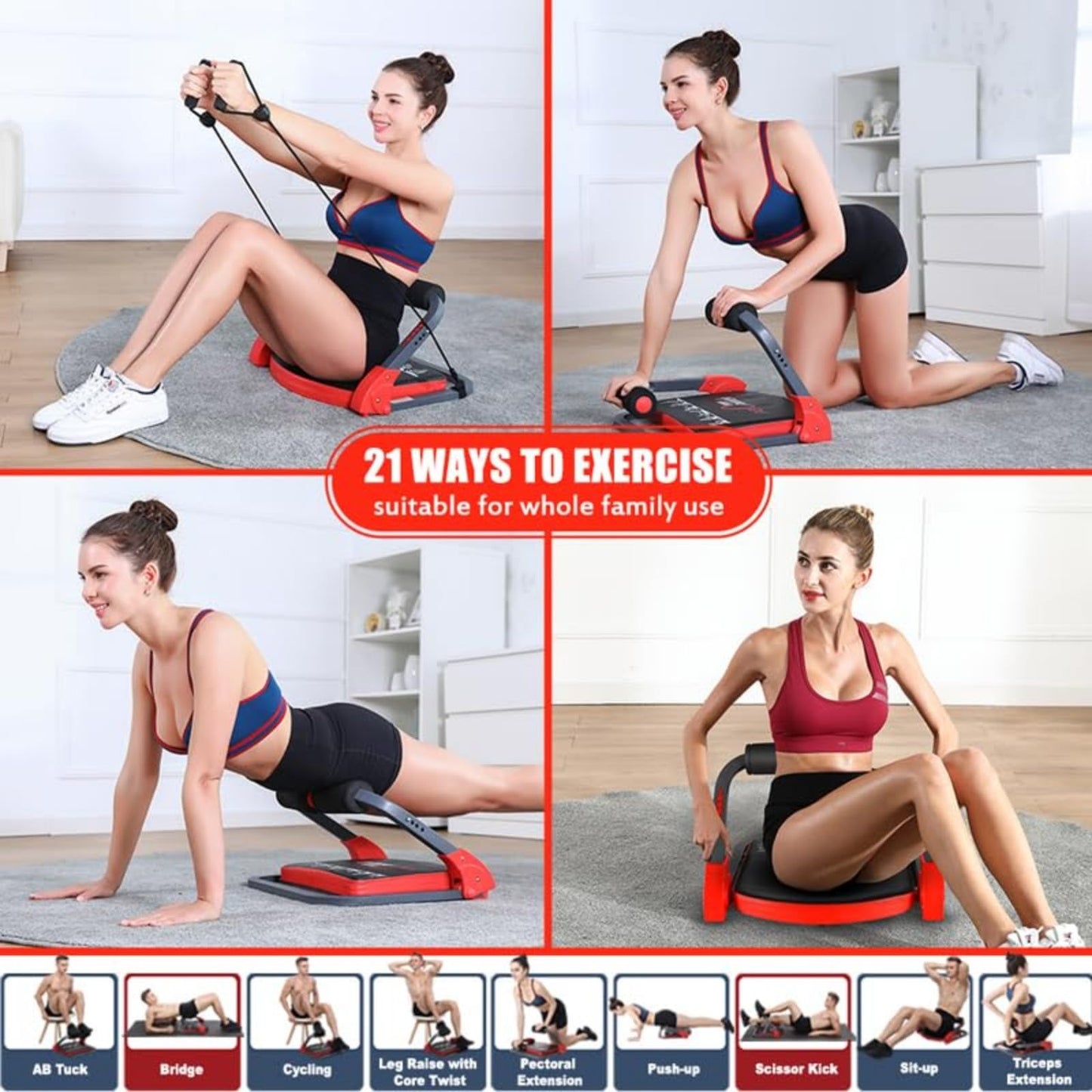 Ab Machine Ab Workout Equipment Sit Up Machine & Exercise Equipment Ab Crunch Machine for Stomach