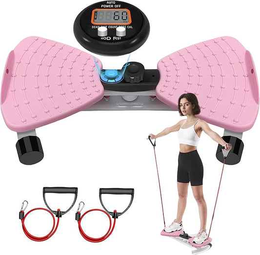Waist Twisting Machine, Ab Twister Board with 330 lbs Capacity, Waist Twister for Women Belly Fat, Home Gym Exercise Equipment for Slim Waist and Core Ab Exercise