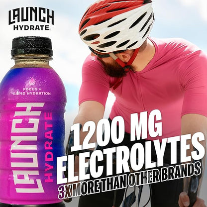 Sports Drink- 12 Pack - Real Cane Sugar 3x Electrolytes, All-Natural Hydration with Cognizin for Mental Focus, Real Fruit & Vegetable Juice, No Artificial Dyes – Strawberry Lemon Flavor – Trusted by Perfect Game