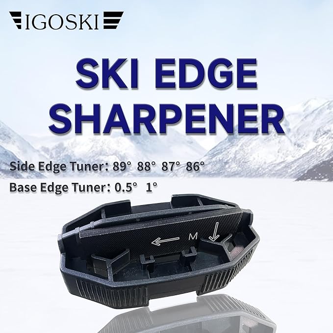 Snowboard Ski Edge Bevel Tuning ski Wax kit，Snowboard Tool，ski Edge Sharpener Tuner Side Ski Angle Tool & Diamonds & Gummi Stone (Tool+Diamonds + Gummi Stone)
