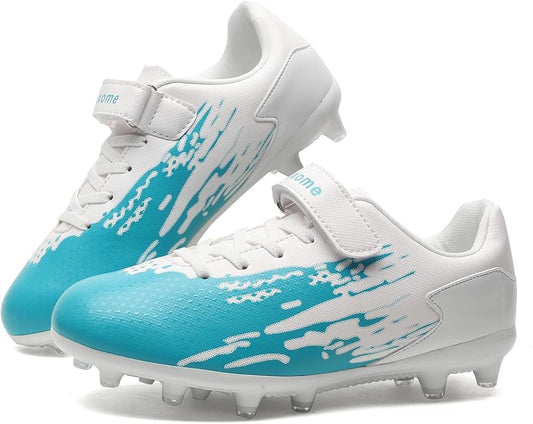Kids Soccer Cleats Boys Girls Athletic Outdoor Youth Football Shoes Running & Training Lightweight