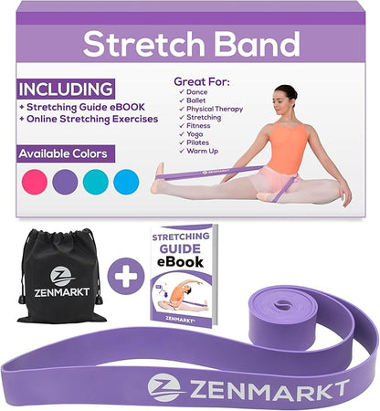 Zenmarkt Ballet Stretch Bands for Flexibility and Strength - Stretch Bands Ideal to Have as Dance Equipment in Every Competition - Suitable for Gymnastics, Cheerleading, and Pilates Training