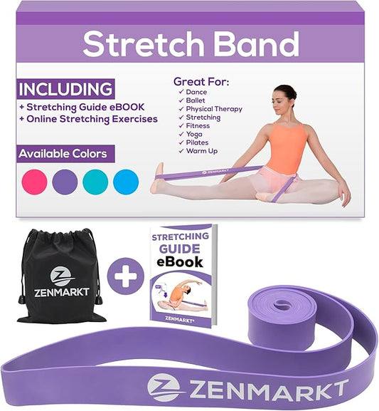 Zenmarkt Ballet Stretch Bands for Flexibility and Strength - Stretch Bands Ideal to Have as Dance Equipment in Every Competition - Suitable for Gymnastics, Cheerleading, and Pilates Training