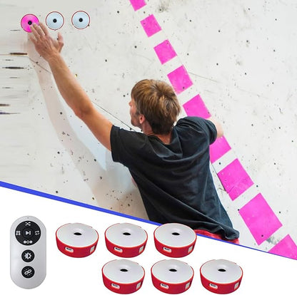 6Pcs/Pk Agile Reaction Training Lamp Set, Reaction Training Light Speed Agile Reaction Light Equipment Quick Response Training Lights Sports Reaction Lights Enhancing Speed and Agility Tools