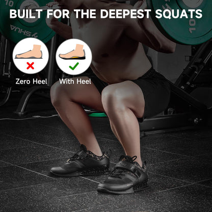 MANUEKLEAR Strong Anti-Slip Deadlift Lifting Squat Shoes for Men, Professional Training