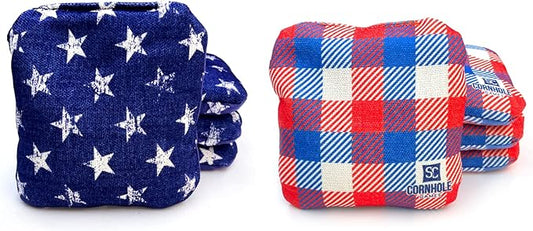 Professional Dual Sided Cornhole Bags- 16 oz 6x6 w/Premium Resin Fill - Official Tournament