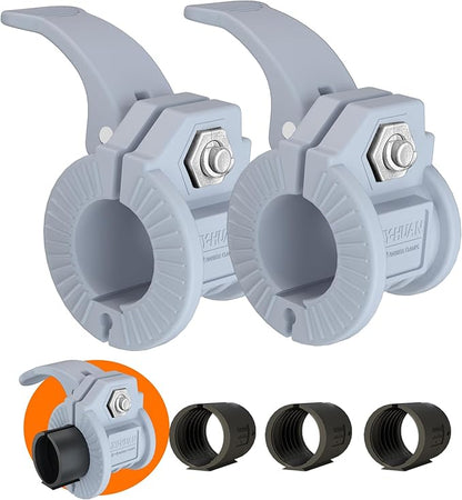 Barbell Clips 1 Inch Quick Release Weight Clamps 0.9-1.18inch Multi-Size Adjustable Olympic Clamps for Bars