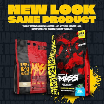 Mutant Mass Weight Gainer Protein Powder ??Build Muscle Size and Strength with 1100 Calories (Chocolate Fudge Brownie, 15 Pound (Pack of 1))