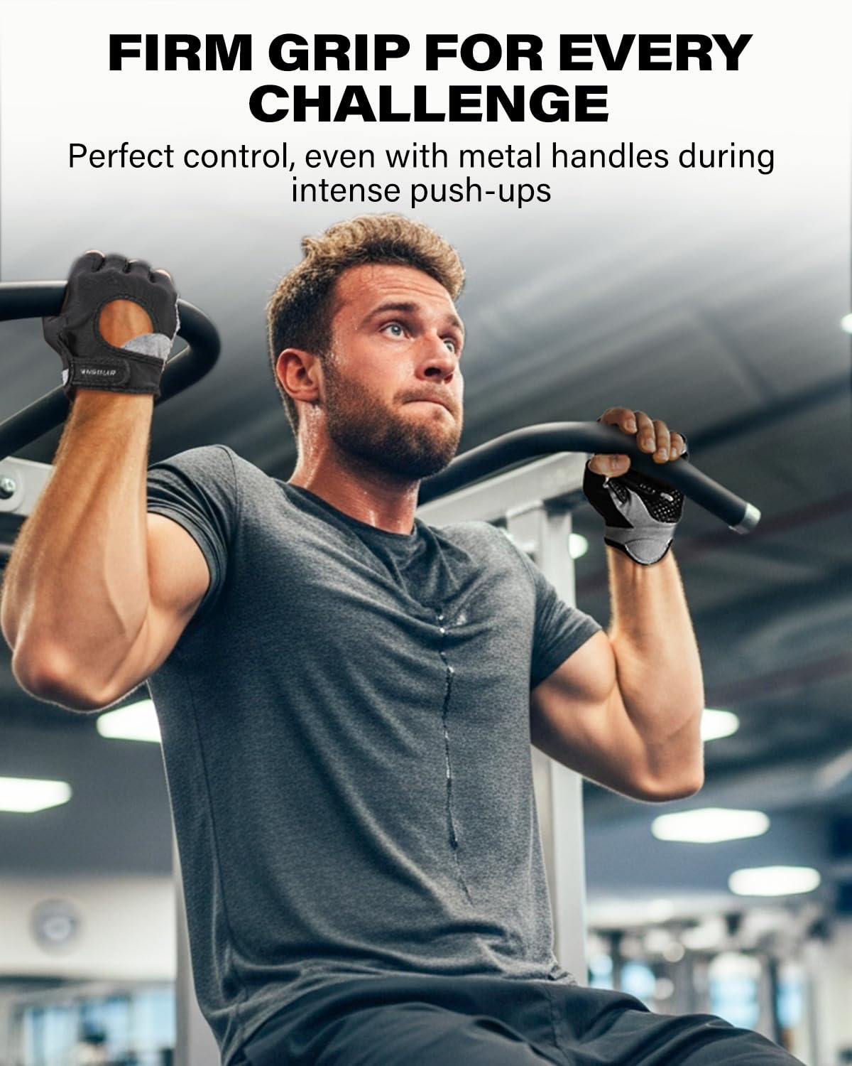VINSGUIR Workout Gloves for Men and Women, Weight Lifting Gloves with Excellent Grip, Lightweight