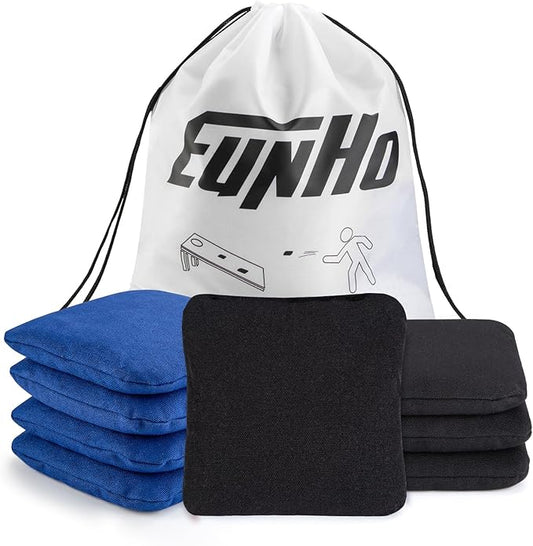 EunHo Cornhole Bags Set of 8 Regulation Size & Weight Corn Hole Bean Bags Official Professional All