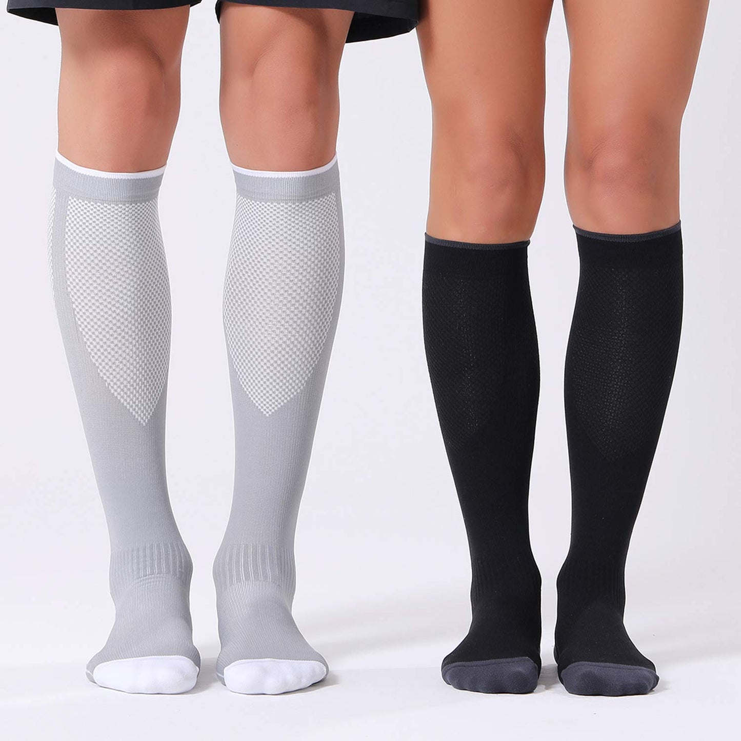 FITRELL 3 Pairs Compression Socks for Women and Men 20-30mmHg- Circulation and Muscle Support Socks