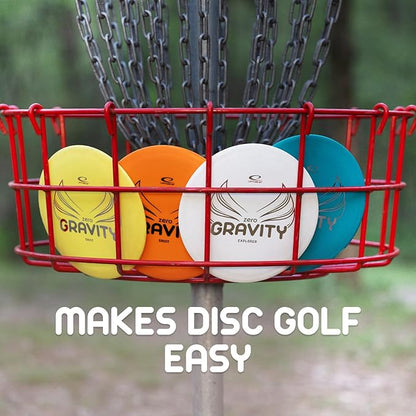 Latitude 64 Gravity Disc Golf Disc Set | 6-Pack Starter Set | Pure, Fuse, Explorer, Saint, Diamond, Bolt | Lightweight, Floating Plastic for Longer Flights | 120-130g (Colors May Vary)