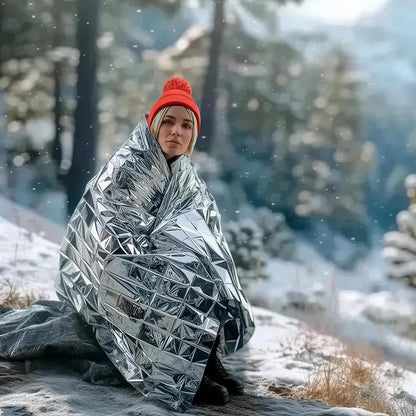 Altland Emergency Blanket - Heat Reflective Blanket for Winter Survival Kits, Disaster Preparedness, Cold Weather Camping, and Homeless Care Packages