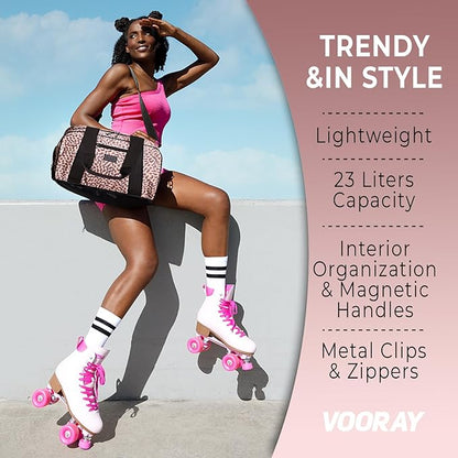 Vooray Burner Gym Duffel Bag, Gym Bag for Women and Men with Shoe Compartment, Weekender, Overnight & Travel Duffel for Sports and Workout