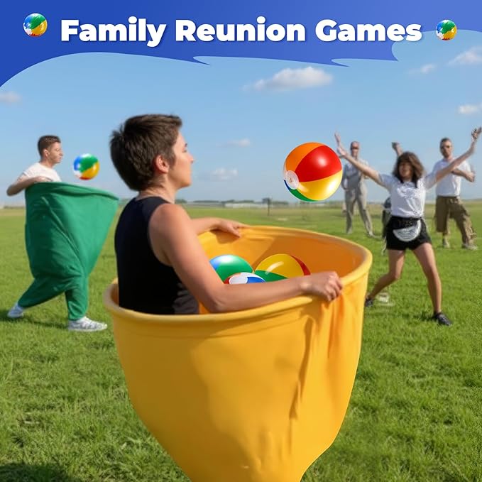Granny Pants Yard Game Sets,4PCS Granny Pants Family Party Outdoor Games with Bouncy Balls for Adults and Kids,The Family Reunion Ultimate Backyard Party Games