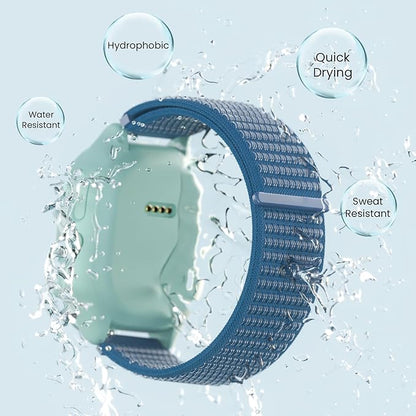 EWUONU 4 pack Adjustable Braided 20mm Band Compatible with Gizmo Watch 3 2 1/Gabb Watch 3e 3 2 1/SyncUP Kids Watch，Hypoallergenic & Durabl