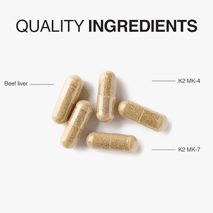 New from Detox Me - Boosts Energy Sulfite Elimination - Supports Digestion & Gut Health - Vitamin K2 (MK-4), Plus B12, Folate - 60 Day Supply - Supplement for Men and Women - 120 Count