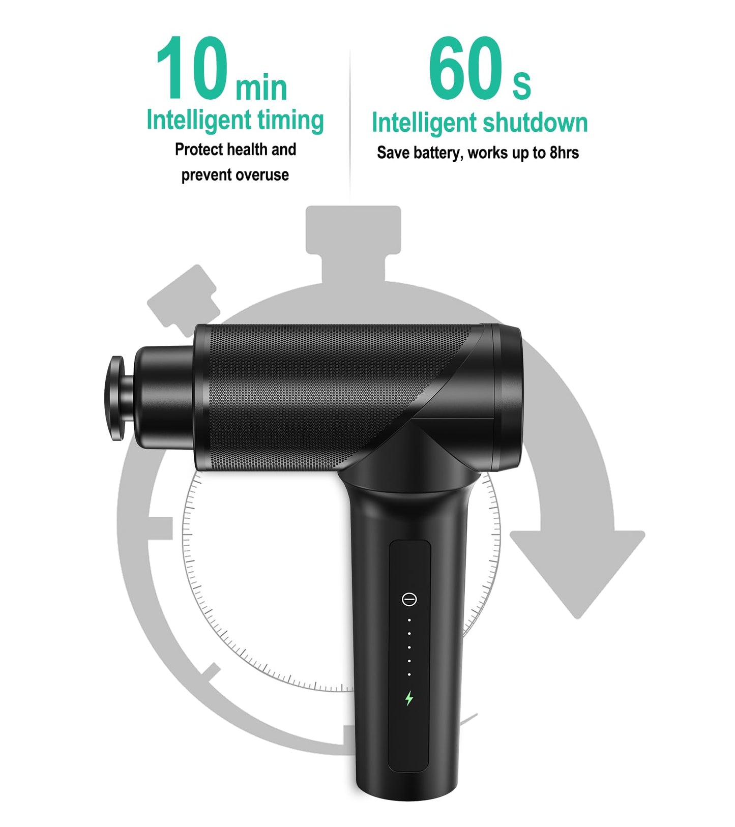 Medcursor Massage Gun - High Intensity Brushless Motor, Handheld Percussion Deep Tissue Massager