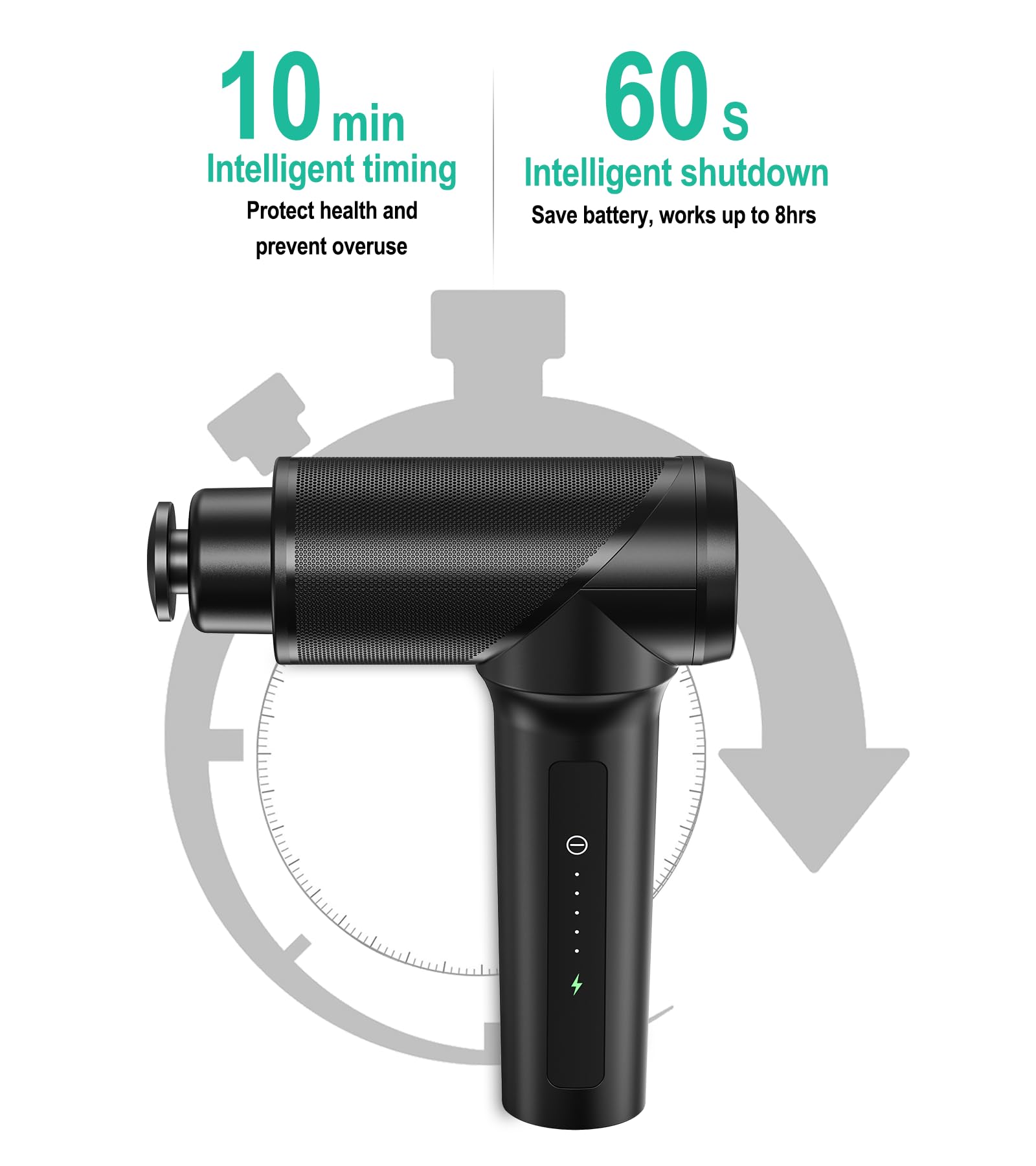 Medcursor Massage Gun - High Intensity Brushless Motor, Handheld Percussion Deep Tissue Massager