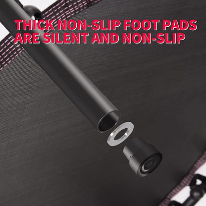 Newan 40"-48" Silent Mini Trampoline Fitness Trampoline Bungee Rebounder Jumping Cardio Trainer Workout for Adults-Max Limit 330lbs