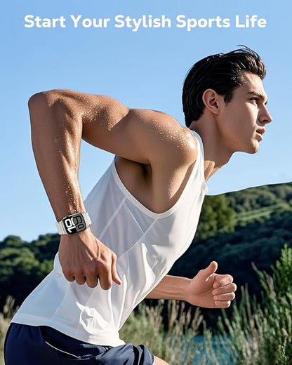 MoKo 2Pack Sport Watch Band Compatible with Apple Watch Band Ultra3/2/1 49mm/Series 11/10/9/8/7/6/5/4/3/2/1/SE3/SE2/SE 46/45/44/42/41/40/38mm,Adjustable Breathable Strap