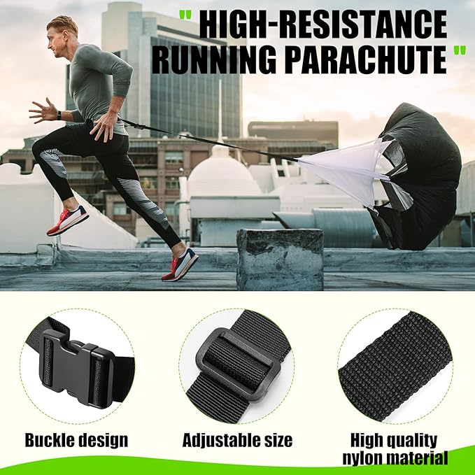 Soccer Training Equipment, Agility Speed Training Set with 20ft Speed Ladder, 12 Cones, 4 Adjustable Hurdles, Jump Rope, Parachute | Ideal for Basketball, Football Practise, for Kids, Youth, Adults