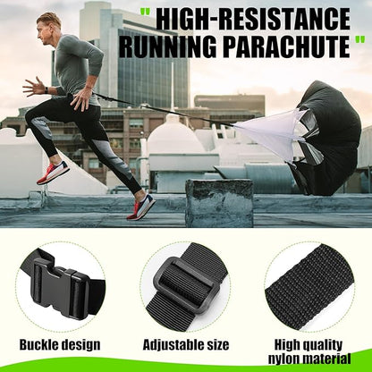 Soccer Training Equipment, Agility Speed Training Set with 20ft Speed Ladder, 12 Cones, 4 Adjustable Hurdles, Jump Rope, Parachute | Ideal for Basketball, Football Practise, for Kids, Youth, Adults