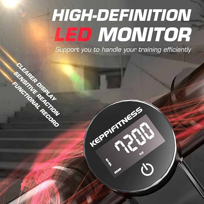 KeppiFitness Steppers for Exercise at Home, Stair Stepper with Resistance Bands for Home Cardio Exercise - FITSTEP Series