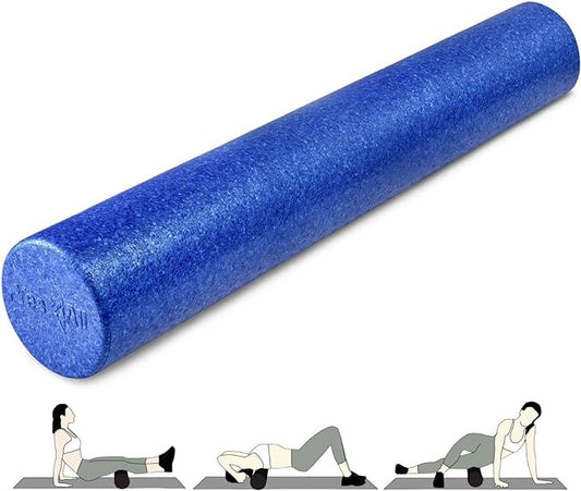 Yes4All High-Density EPP Round Back Roller Foam, Exercise Foam Roller for Yoga, Pilates & Stretching - 12, 18, 24, 36 inch