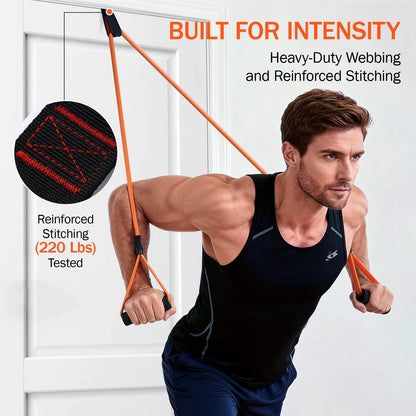 Slim Panda Door Anchor for Resistance Bands,Heavy Duty Resistance Band Door Anchor For Home