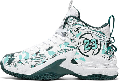 Boys Basketball Shoes Breathable Indoor Athletic Shoes Youth Outdoor Fashion Sneakers Comfortable Basketball Shoes for Girls