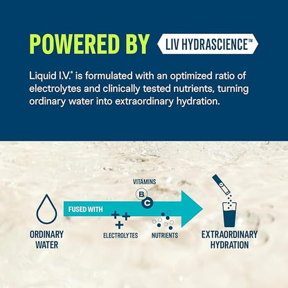 Liquid I.V.® Hydration Multiplier Sugar Free - Strawberry Watermelon | Electrolyte Powder Drink Mix | 1 Pack (14 Servings)