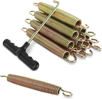 32PCS 6.5 Inch Trampoline Springs Replacement Trampoline Springs Heavy Duty Replacement Trampoline Parts Springs Universal Trampoline Accessories with T-Hook for Outdoor Trampoline