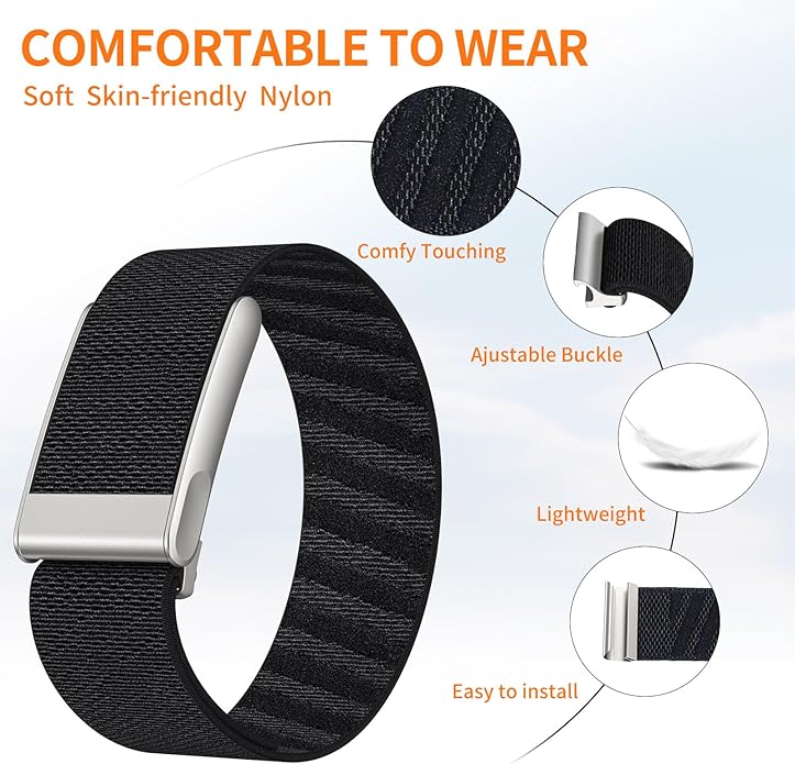 CoreKnit Wristband Compatible with WHOOP 5.0 One and Peak, Soft Adjustable Comfortable Knit Versatile Replacement Bands for Whoop 5.0 Sleep, Accessory for Health & Fitness Wearable