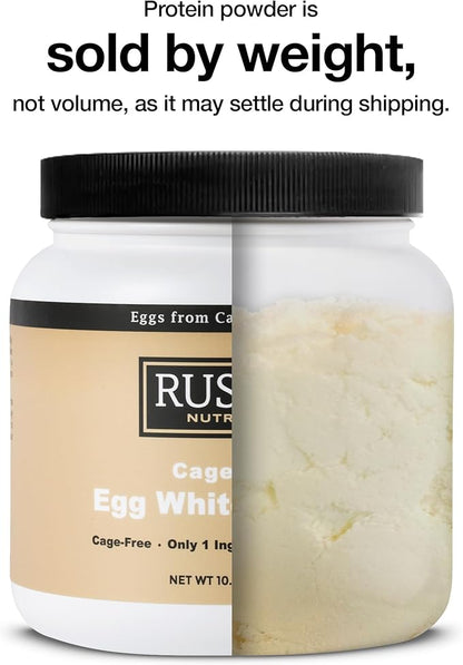 Cage-Free Egg White Protein Powder, USA-Sourced, 21g Protein, 0g Fat, 0g Sugar, 0g Cholesterol (Unflavored, 10.5 Oz)