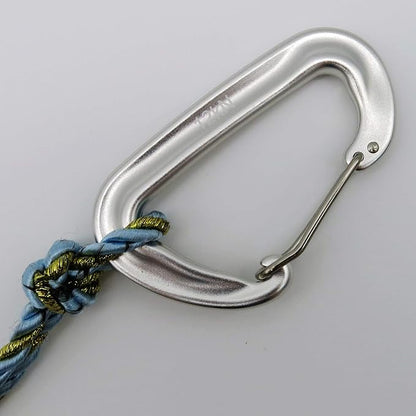 12kN 3.2"x2" Heavy-Duty Carabiner Clips - Durable, Lightweight Aluminum Alloy Carabiners for Hiking, Camping, Keychains, Dog Leashes, Hammocks & More