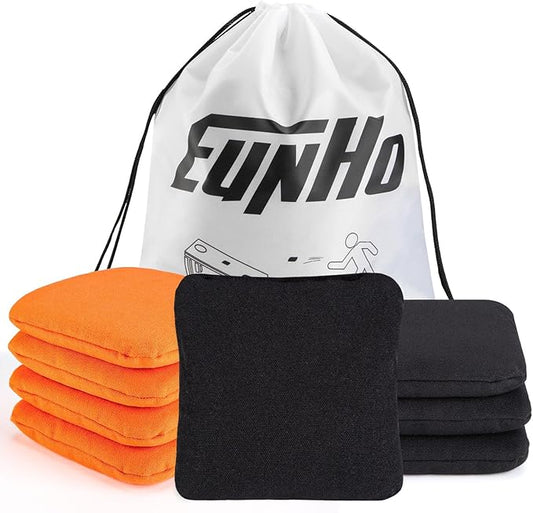 EunHo Cornhole Bags Set of 8 Regulation Size & Weight Corn Hole Bean Bags Official Professional All